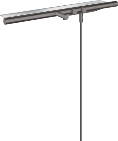 Купить купить термостат для ванны axor showersolutions 800, внешнего монтажа, шлифованный черный, хром арт. 45420340