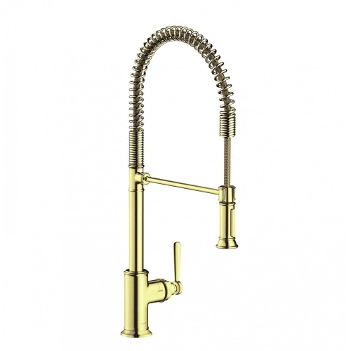 Купить купить смеситель для кухни axor montreux 210, semi-pro, однорычажный, шлифованная медь арт. 16582950