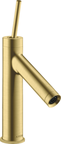 Купить купить смеситель для раковины axor starck 90, однорычажный, с тонкой рукояткой, с не запираемым сливным набором, шлифованная медь арт. 10117950