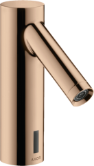 Смеситель для раковины Axor Starck, электронный, без регулировки температуры, питание от батареек, полированное красное золото арт. 10106300