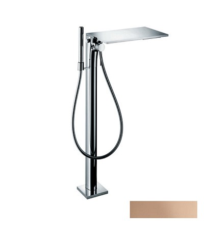 Купить купить смеситель для ванны axor massaud, однорычажный, напольный, полированное красное золото арт. 18450300