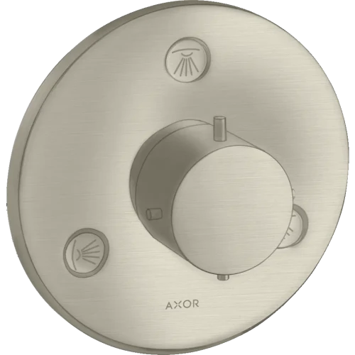 Купить купить запорный вентиль trio/quattro axor starck, для скрытого монтажа, шлифованный никель арт. 10930820