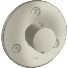 Запорный вентиль Trio/Quattro Axor Starck, для скрытого монтажа, шлифованный никель арт. 10930820