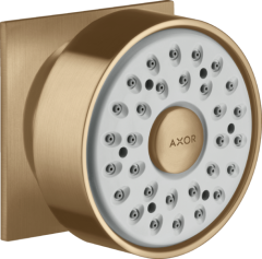 Боковая форсунка AXOR 1jet, квадратная, шлифованная бронза арт. 28469140
