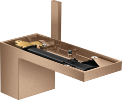 Смеситель для раковины AXOR MyEdition 70 со сливным клапаном Push-Open без панели, матовое красное золото арт. 47012310