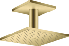 Купить купить верхний душ axor showersolutions 250/250 2jet, с потолочным подсоединением, матовая латунь арт. 35312950
