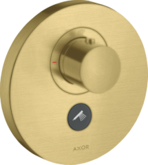 Термостат AXOR ShowerSelect HighFlow, для 1 потребителя, с клапаном для ручного душа, скрытого монтажа, круглый, шлифованная медь арт. 36726950