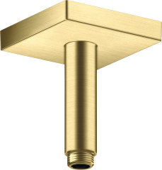 Потолочное подсоединение для душа Axor ShowerSolutions, 100 мм, квадрат, шлифованная латунь арт. 26437950