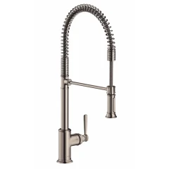 Смеситель для кухни Axor Montreux 210, Semi-Pro, однорычажный, шлифованный никель арт. 16582820