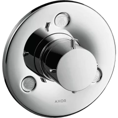 Запорный вентиль Trio/Quattro Axor Starck, для скрытого монтажа, шлифованный черный, хром арт. 10930340