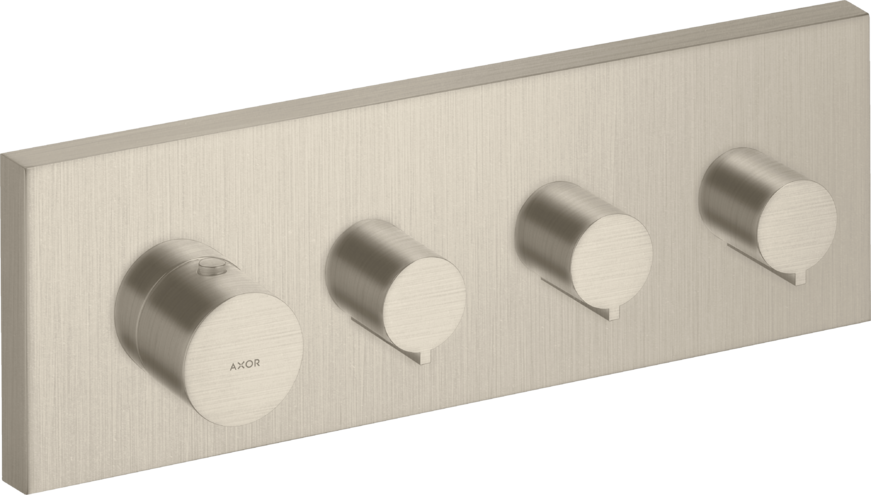 Купить купить модуль термостата axor showersolutions 360/120, для 3 потребителей, скрытого монтажа, шлифованный никель арт. 10751820