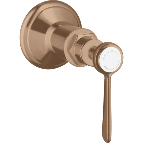 Купить купить запорный вентиль axor montreux, с рычаговой рукояткой, скрытого монтажа, с рычаговой рукояткой, шлифованное красное золото арт. 16872310