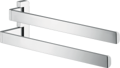 Двойной полотенцедержатель AXOR Universal Softsquare, хром арт. 42821000