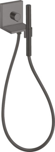 Купить купить модуль ручного душа axor showersolutions 120/120, скрытого монтажа, квадратный, шлифованный черный, хром арт. 10651340