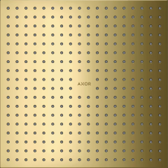 Верхний душ Axor ShowerSolutions, потолочный монтаж, 300x300 мм, 2 jet, полированная медь арт. 35321930