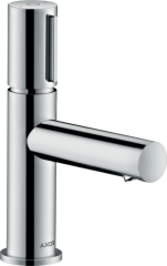 Смеситель для раковины AXOR Uno Select 80, с незапираемым сливным набором, шлифованный черный, хром арт. 45015340