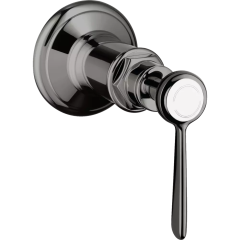 Запорный вентиль Axor Montreux, с рычаговой рукояткой, скрытого монтажа, с рычаговой рукояткой, полированный черный, хром арт. 16872330