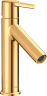Купить купить смеситель для раковины axor starck 100, однорычажный, с рычаговой рукояткой, с не запираемым сливным набором, полированное золото арт. 10003990