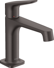 Смеситель для раковины Axor Citterio M, однорычажный, 100, с не запираемым сливным набором, шлифованный черный, хром арт. 34017340