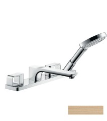 Смеситель на край ванны Axor Urquiola, на 4 отверстия, шлифованная бронза арт. 11443140