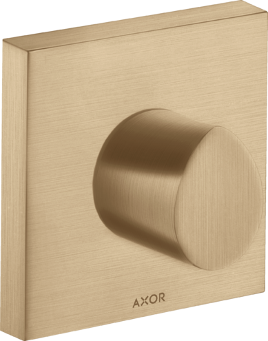 Купить купить запорный вентиль axor starck organic, 120/120, скрытого монтажа, шлифованная бронза арт. 12771140