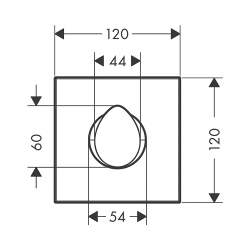 Купить купить запорный вентиль axor starck organic, 120/120, скрытого монтажа, шлифованная бронза арт. 12771140