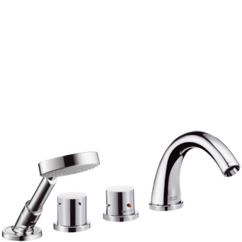 Купить купить смеситель для ванны axor starck с термостатом на 4 отверстия монтаж на плитку 1/2, хром арт. 10466000