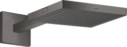 Купить купить верхний душ axor showersolutions 240/240 1jet, с держателем, шлифованный черный, хром арт. 10925340