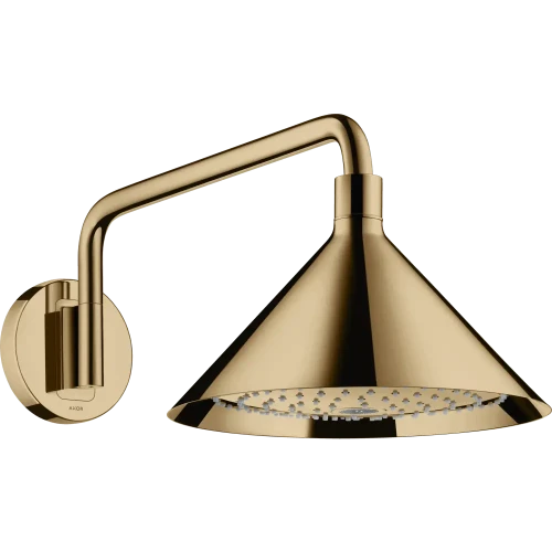 Купить купить верхний душ axor showers front, 240, 2 jet, с держателем, полированная бронза арт. 26021130