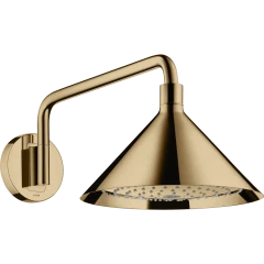 Верхний душ Axor Showers Front, 240, 2 jet, с держателем, полированная бронза арт. 26021130