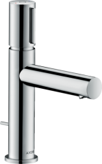 Смеситель для раковины AXOR Uno Select 110, с незапираемым сливным набором, шлифованный черный, хром арт. 45010340