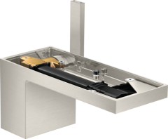 Смеситель для раковины AXOR MyEdition 70 со сливным клапаном Push-Open без панели, сталь арт. 47012800