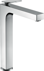 Смеситель для раковины AXOR Citterio 280 с рычаговой рукояткой, для накладной раковины, со сливным гарнитуром, хром арт. 39021000