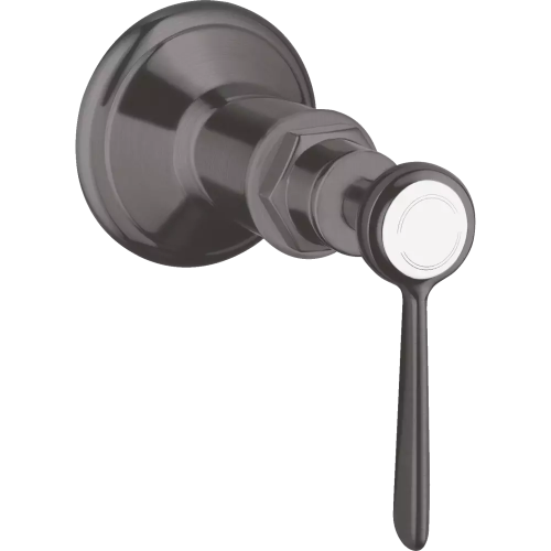 Купить купить запорный вентиль axor montreux, с рычаговой рукояткой, скрытого монтажа, с рычаговой рукояткой, матовый черный, хром арт. 16872340