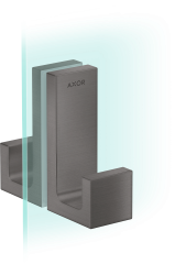 Ручка двери душа AXOR Universal Rectangular, матовый черный, хром арт. 42639340