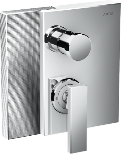 Купить купить смеситель для ванны axor edge скрытого монтажа с алмазной огранкой, хром арт. 46451000