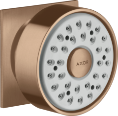 Боковая форсунка AXOR 1jet, квадратная, шлифованное красное золото арт. 28469310