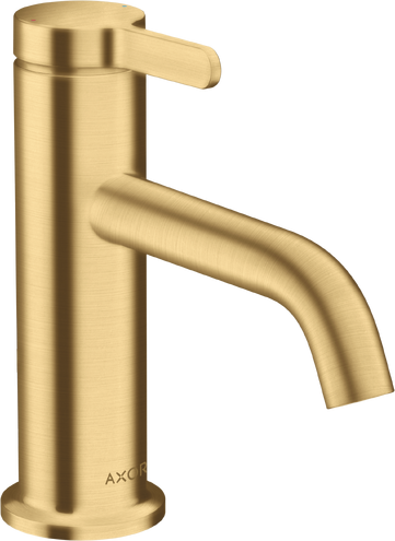 Купить купить смеситель для раковины axor one 70, с рычаговой рукояткой, со сливным гарнитуром, шлифованное золото арт. 48001250