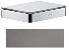 Полочка AXOR Universal Softsquare 150 мм, матовый черный, хром арт. 42840340