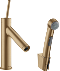 Смеситель для раковины и набор для биде Axor Starck 90, шлифованная бронза арт. 10300140