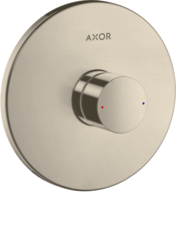 Купить купить смеситель для душа axor uno скрытого монтажа, с рукояткой zero, шлифованный никель арт. 45605820