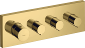 Купить купить модуль термостата axor showersolutions 360/120, для 3 потребителей, скрытого монтажа, полированное золото арт. 10751990