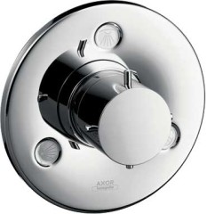 Запорный/переключающий вентиль AXOR Starck, Trio/Quattro, скрытого монтажа, , хром арт. 10930000