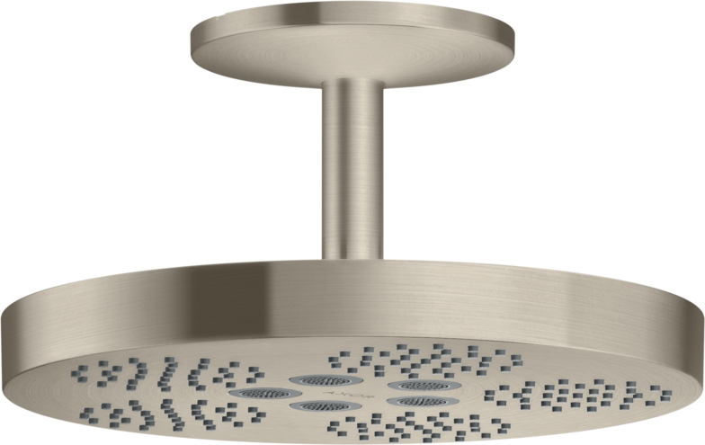 Купить купить верхний душ axor one 280 1jet с потолочным подсоединением, шлифованный никель арт. 48493820