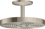 Купить купить верхний душ axor one 280 1jet с потолочным подсоединением, шлифованный никель арт. 48493820