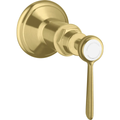 Запорный вентиль Axor Montreux, с рычаговой рукояткой, скрытого монтажа, с рычаговой рукояткой, матовая латунь арт. 16872950