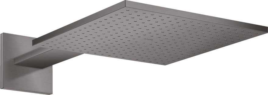 Купить купить верхний душ axor showersolutions 300/300 2jet, с держателем, матовый черный, хром арт. 35318340