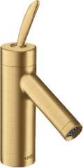 Смеситель для раковины Axor Starck 70, однорычажный, со сливным гарнитуром, шлифованное золото арт. 10010250