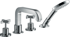 Смеситель AXOR Citterio на край ванны на 4 отверстия с крестообразными рукоятками, хром арт. 39445000