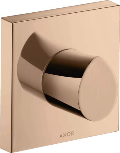 Купить купить запорный вентиль axor starck organic, 120/120, скрытого монтажа, полированное красное золото арт. 12771300